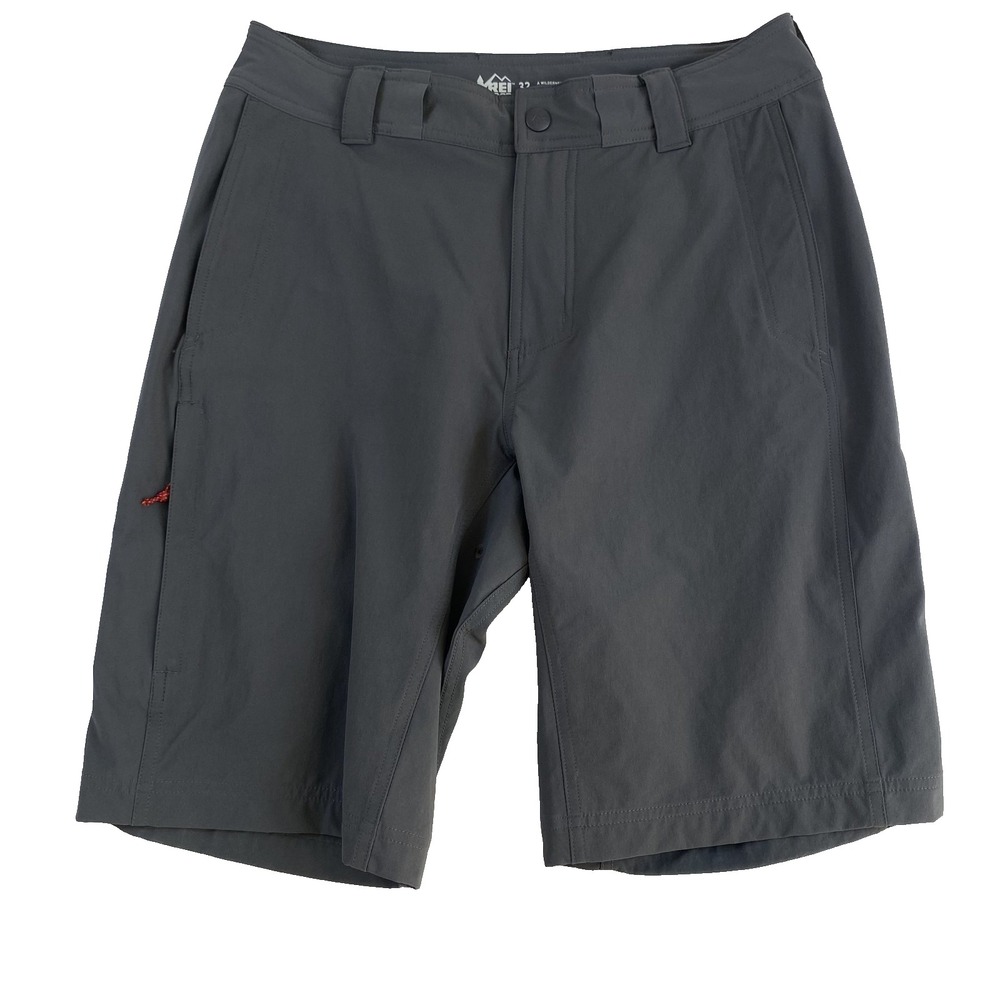 REI Co-op Hiking Shorts Men's Sz‎ 32 Gray Nylon Active Camping